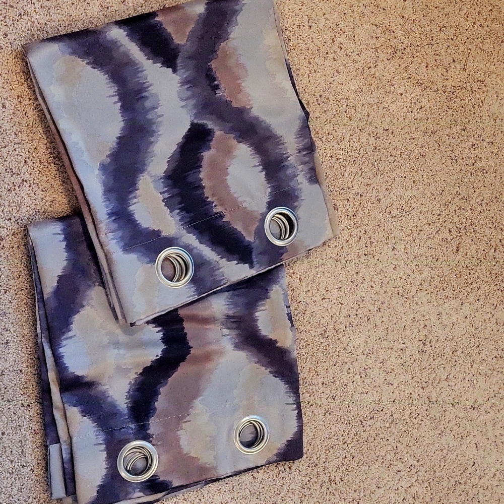 Set of two Sun Zero curtain panels. 54"*63"